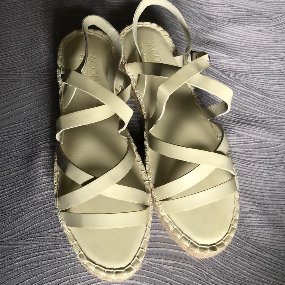 JACOBIES sandals. Bone white. Brand new. Size 8.5 US.
